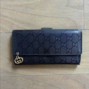 AUTHENTIC GUCCI NAVY WALLET